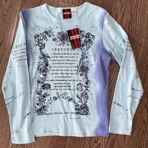 NWT - L/S Inspirational Tee - Carefree - Size Small